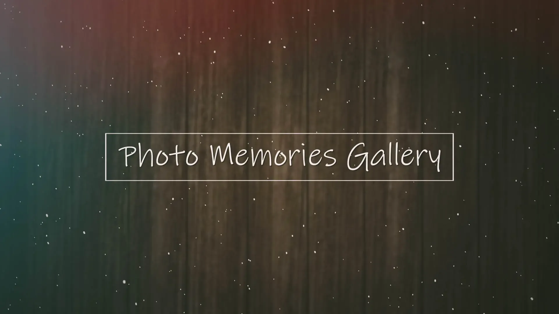 Romantic Memories Photo Gallery Display